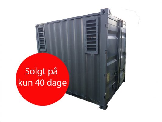 10' generator container solgt